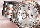 8個のダイヤモンド、白蝶貝のダイヤル…　エレガントな女性向け腕時計「オリエントスター レディース」