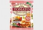 フルーティなトマト味のトルティアチップス　女性にたべやすいサイズ　