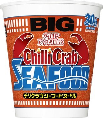 おなじみのパッケージにカニがあしらわれている