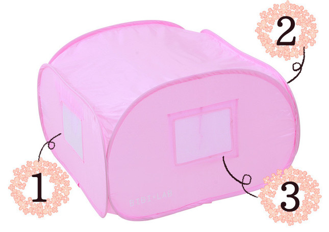 温度・湿度調整用の小窓が側面に3か所