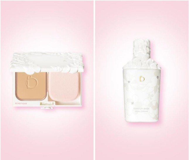 「パウダリーファンデーション（オーラドーム）」と「メーキャップベース（オーラドーム）」