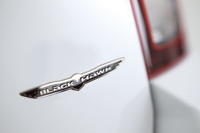 リアボディーに装着されているバッジ