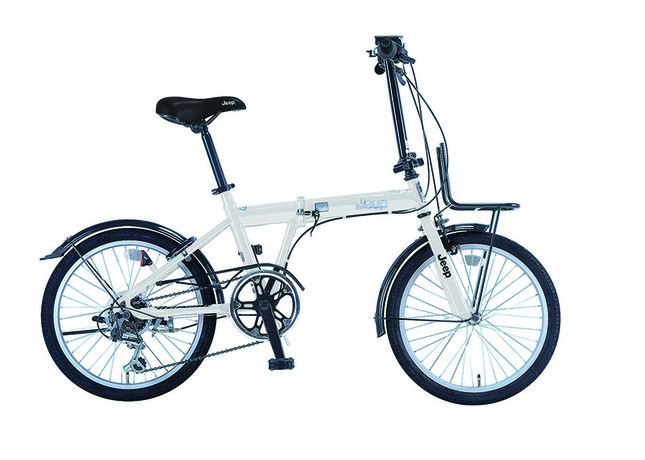 ジープ折りたたみ自転車も標準設定