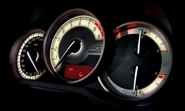 新意匠のアナログホワイトメーター（86 スタイルCb）