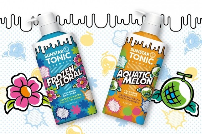 「フローズンフローラルの香り」（左）と「アクアティックメロンの香り」