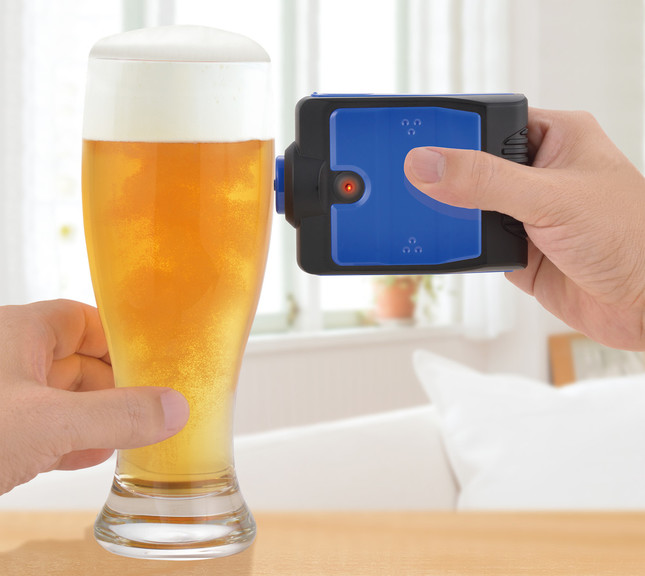 押し当てるだけできめ細かい泡を作れる