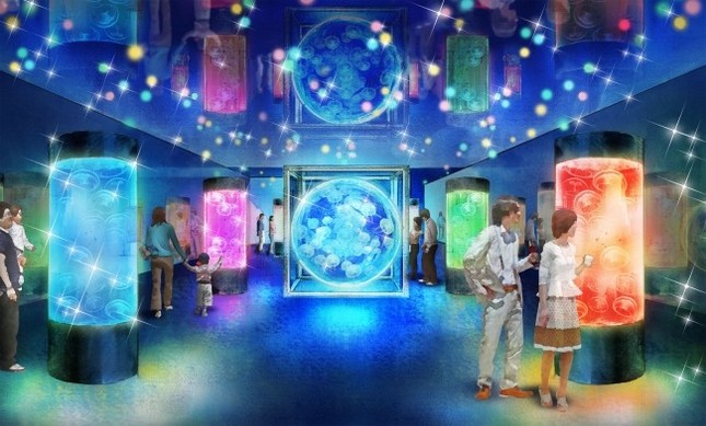 クラゲと音と光が融合した「ジェリーフィッシュランブル」