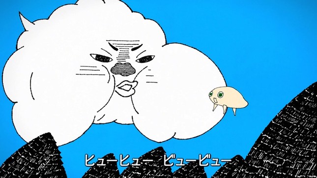 北風に吹かれてもめげない「きこりん」