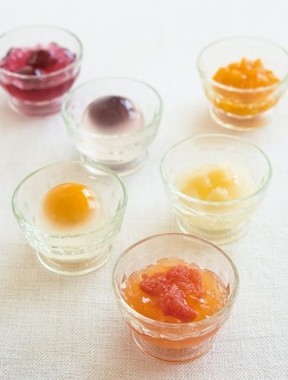 「葛ゼリー」と「フルーツゼリー」