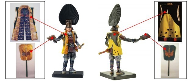 名城を訪れた記念にガシャポンでフィギュアを