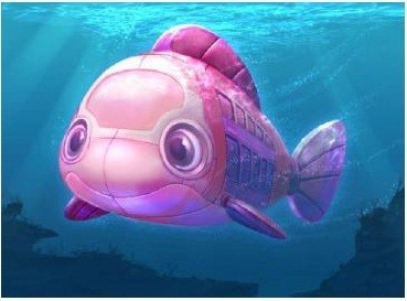 ストーリーに登場する潜水艦　(C)Disney／Pixer