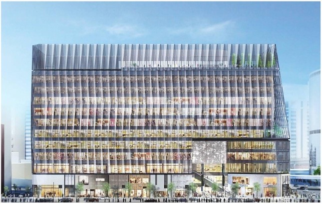 オープンすれば数寄屋橋交差点に偉容を誇ることになりそう