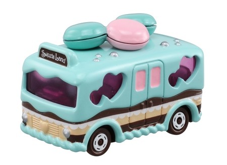 ミントグリーン基調のパステルカラー、トミカ初のケーキ型