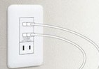 アダプタ要らずそのまま...２ポートに　「埋込［充電用］USBコンセント」