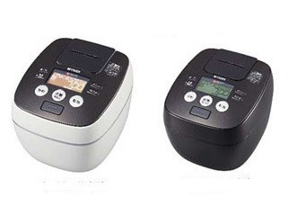 どこから見ても美しい360度デザインの炊飯ジャー（写真は、右が「JPB‐G1型」クールホワイト、左が「JPB‐H1型」アーバンブラック）