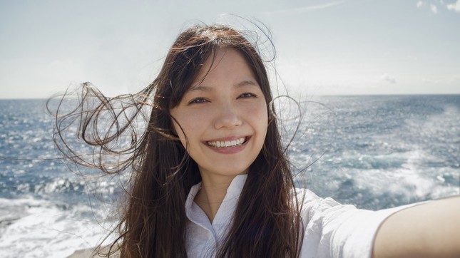 笑顔で写った宮﨑さん