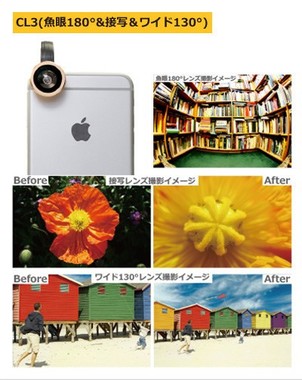 複合機能レンズ、撮影イメージ