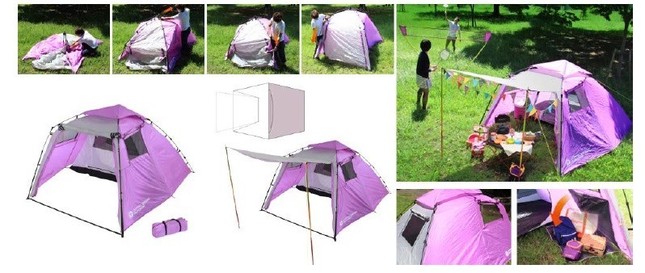 ワンタッチで寝室も、リビングスペースも同時に立ち上がる