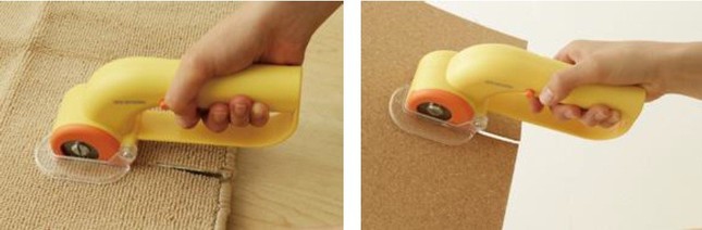 本体を滑らせるだけで切断できる