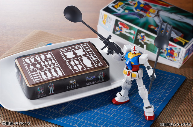 ガンプラ35周年ケーキと