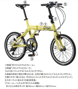 都市生活をもっとアクティブに変える折りたたみ自転車登場！