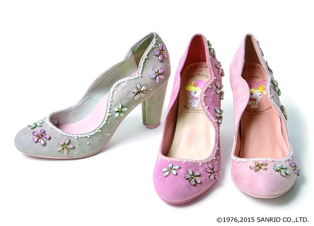40th anniversary of flower bijoux pumps