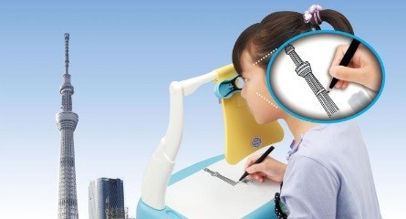 写った輪郭をなぞるだけ