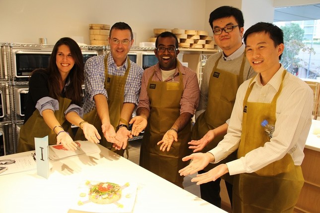 ある班の完成時の様子　笑顔があふれる