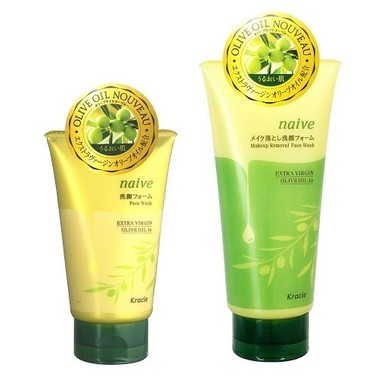 1番搾りのエクストラヴァージンオリーブオイルを配合した洗顔料
