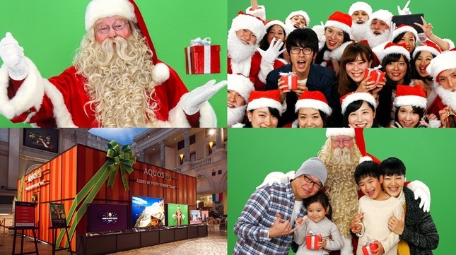 4K液晶テレビ『AQUOS 4K NEXT』Webプロモーション「AQUOS 4K PHOTO VENDOR Xmas」キービジュアル
