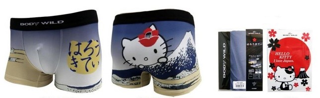 BODY WILDに和風キティをデザインしたボクサーブリーフ登場！
