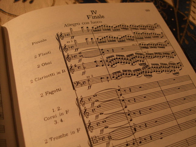 喜びが爆発する第4楽章冒頭