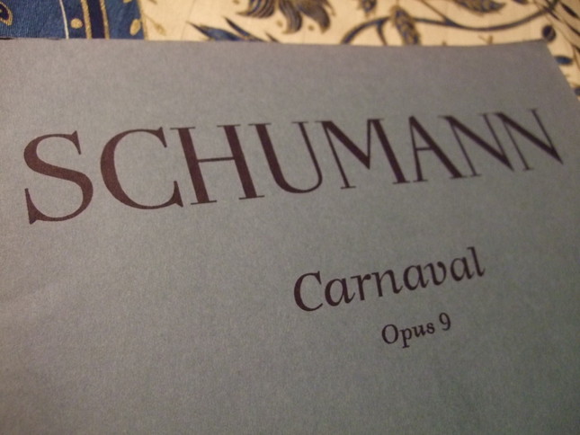 謝肉祭楽譜の表紙