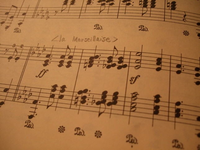 『ラ・マルセイエーズ』が登場する部分