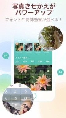 キーボードの背景をお気に入りの画像変えることも可能だ！