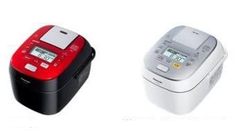 炊飯中の水分量に合わせた「圧力コントロール」を採用（写真は、「SR‐SPX6シリーズ」左はルージュブラック、右がスノークリスタルホワイト）