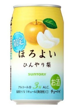 サントリーチューハイ「ほろよい〈ひんやり梨〉」