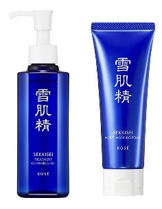 (左)「雪肌精　トリートメント　クレンジング　オイル」、(右)「雪肌精　ホワイトクリーム　ウォッシュ」