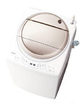 汚れがつかない洗濯槽「マジックドラム」を搭載！（写真は、「AW‐9V5」サテンゴールド）
