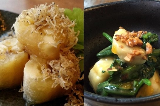 バナナをデザートではなくお通しにするという新発想