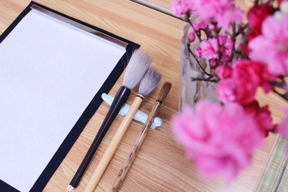 書道への第一歩にラブレター執筆を