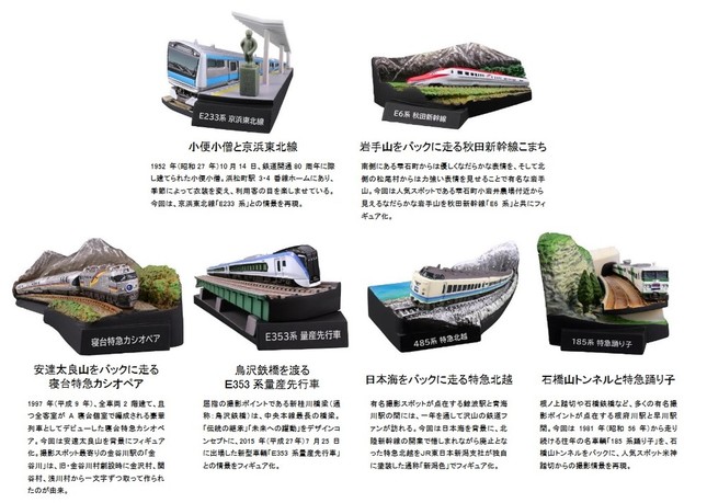 新型車輌から懐かしの名車までラインナップ