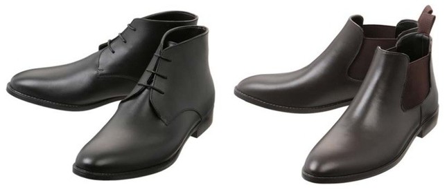 チャッカブーツ(左)とサイドゴアブーツの2タイプ