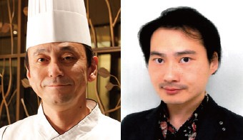 左／シェフズ ライブ キッチン料理長 佃　右／グルメジャーナリスト 東龍
