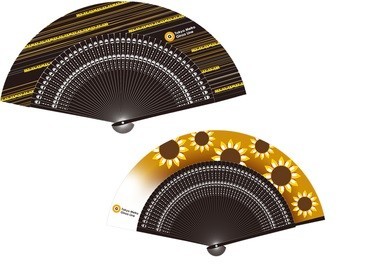 上：ライン柄、下：花模様柄