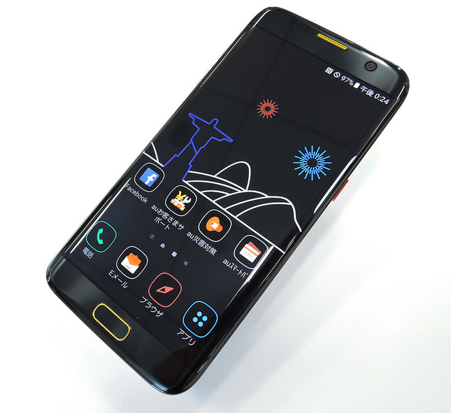 ユーザーインターフェイスがリオ五輪仕様の「Galaxy S7 edge Olympic Games Editon」