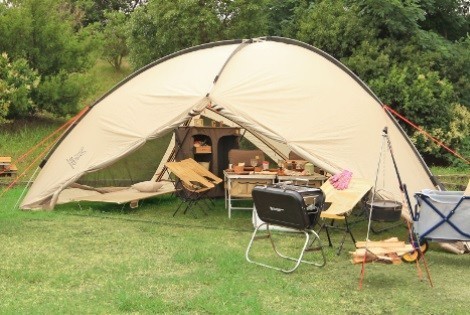 11畳サイズの大型多機能スクリーンタープ