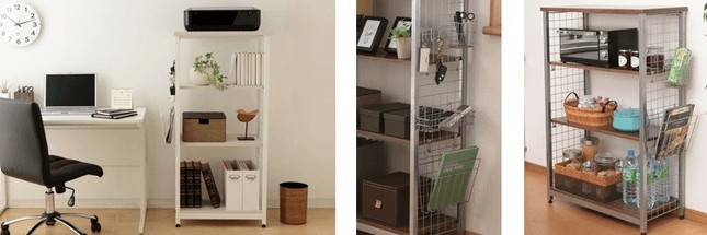 専用パーツで側面のメッシュ面に収納を拡張できる