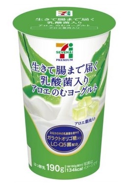 「セブンプレミアム　アロエのむヨーグルト」ならではの みずみずしい食感と爽やかな味わい