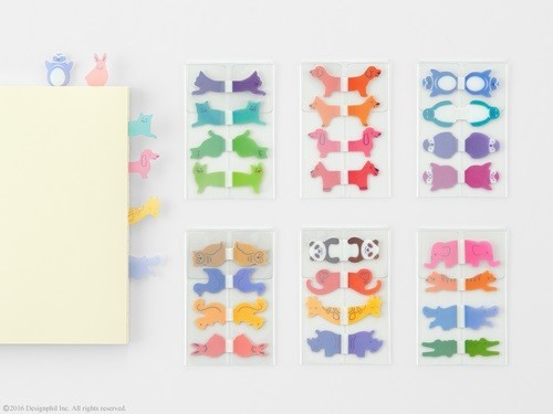 (上段：左から) ネコ柄、イヌ柄、ペンギン柄 　(下段：左から)森の動物柄(フクロウ、アヒル、リス、ウサギ)、動物園柄(パンダ、サル、キリン、サイ)、サファリ柄(ゾウ、トラ、カバ、ワニ)